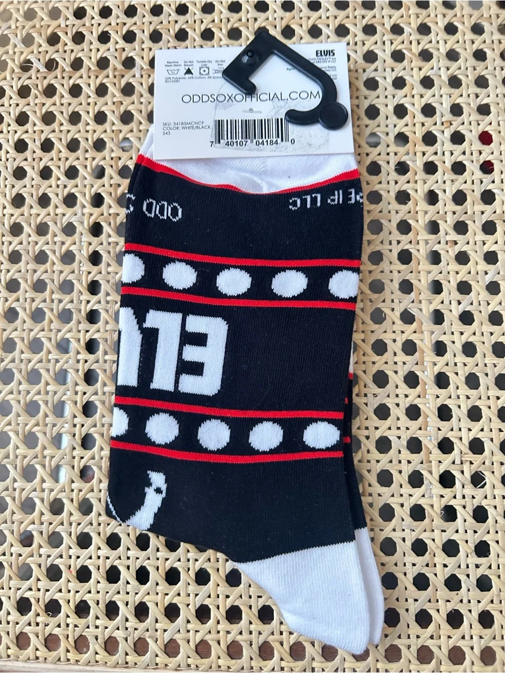 Elvis Presley Graphic socks Large New
